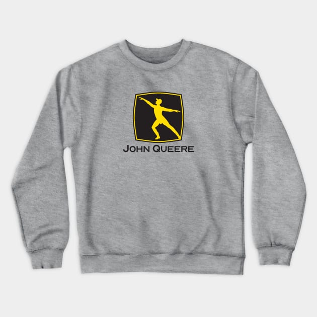 John Queere Black Crewneck Sweatshirt by DADDY DD